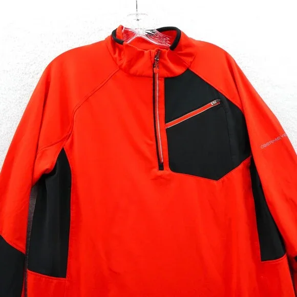 Obermeyer Jacket Large Womens‎ Orange 1/4 Zip Aspen Ski Colorado Casual Sporty - Picture 4 of 14